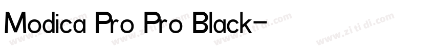 Modica Pro Pro Black字体转换